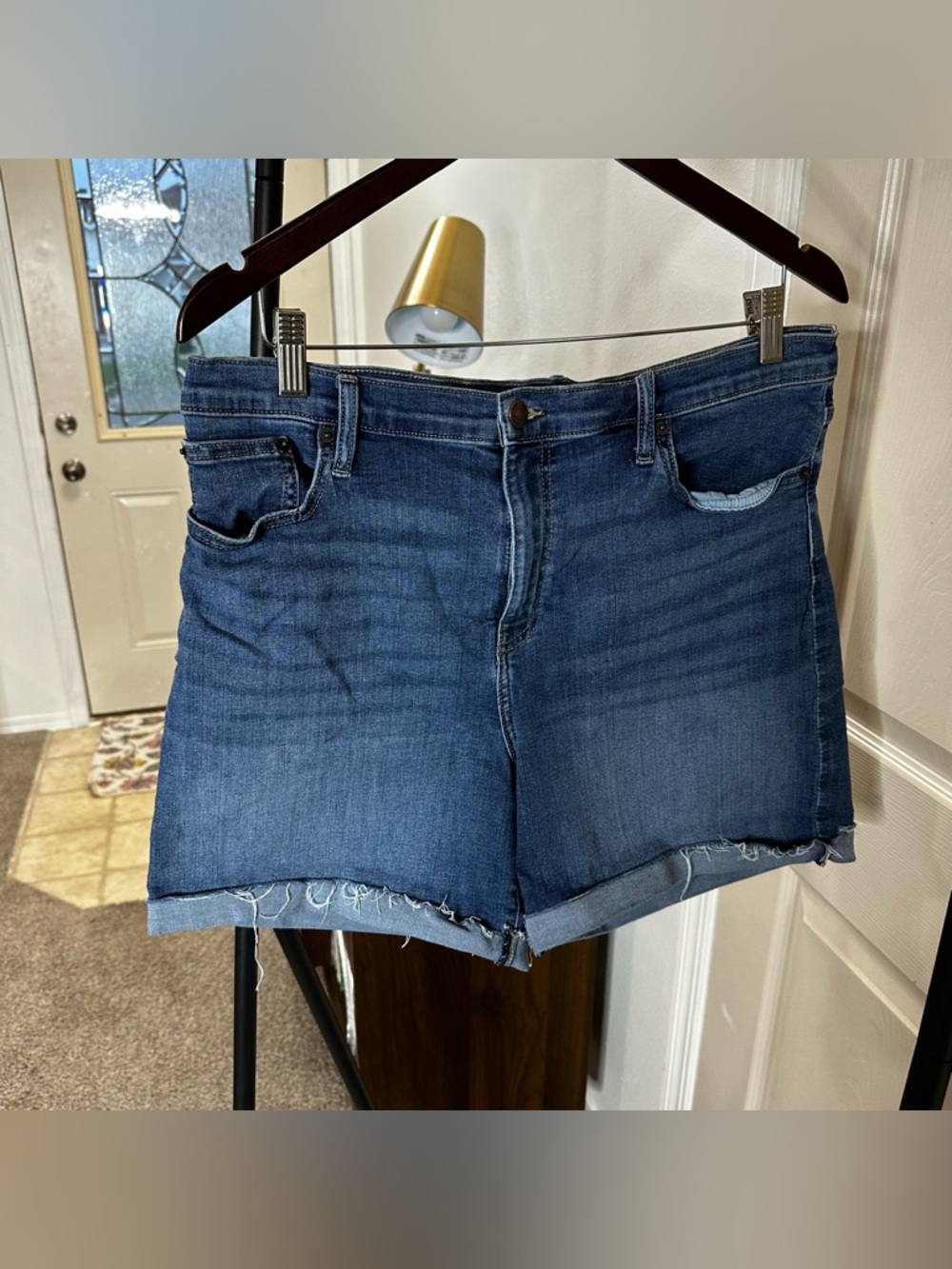 Calvin Klein Dark Blue Denim Cutoff Shorts ❄️